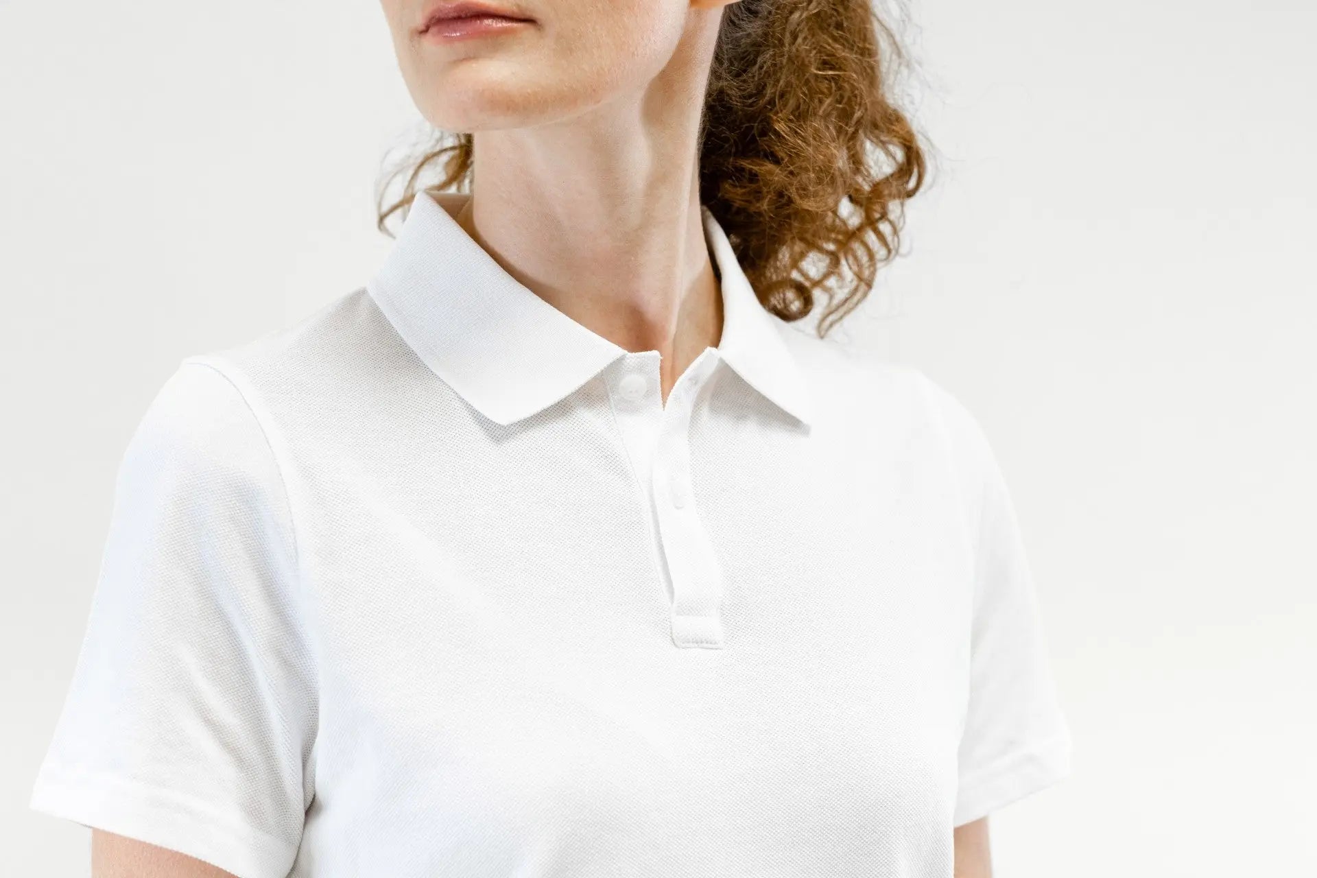 polo blanc femme