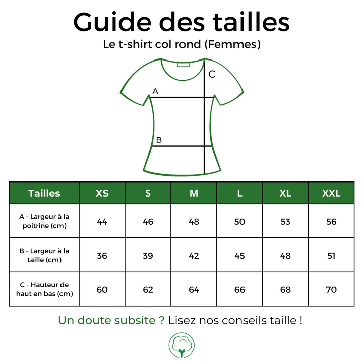VM ♻ T-shirt Femme bleu en coton BIO (vêtements moches) Coton rouge