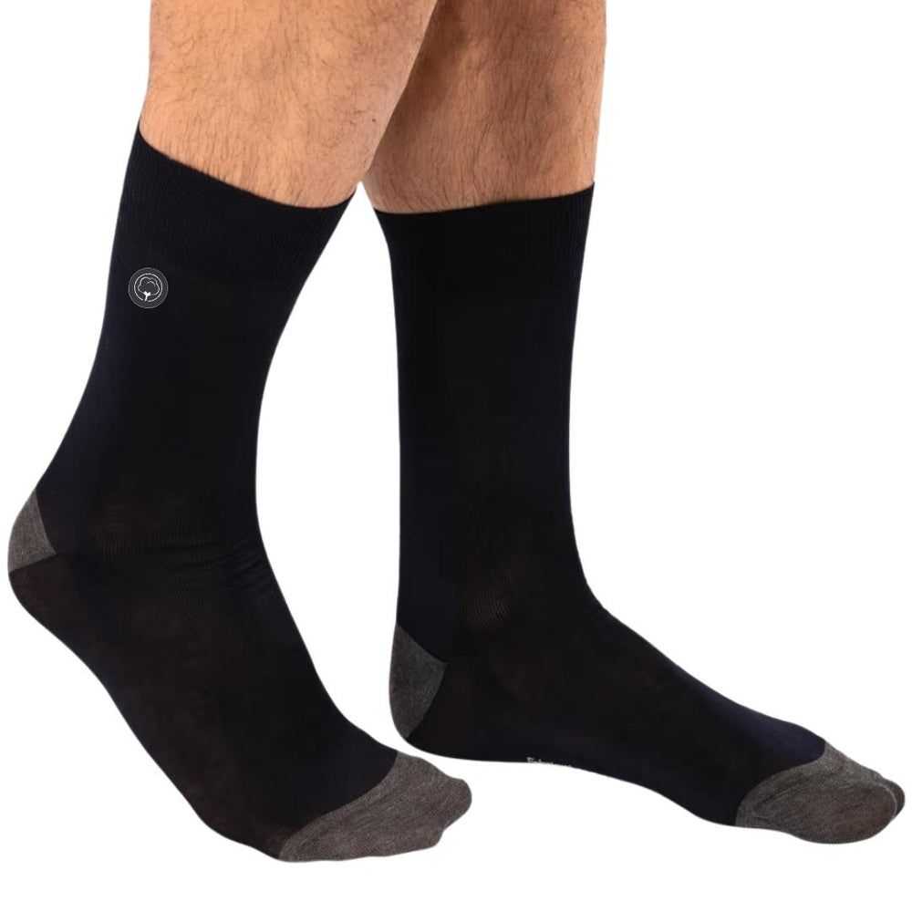 Chaussettes françaises noir/gris foncé