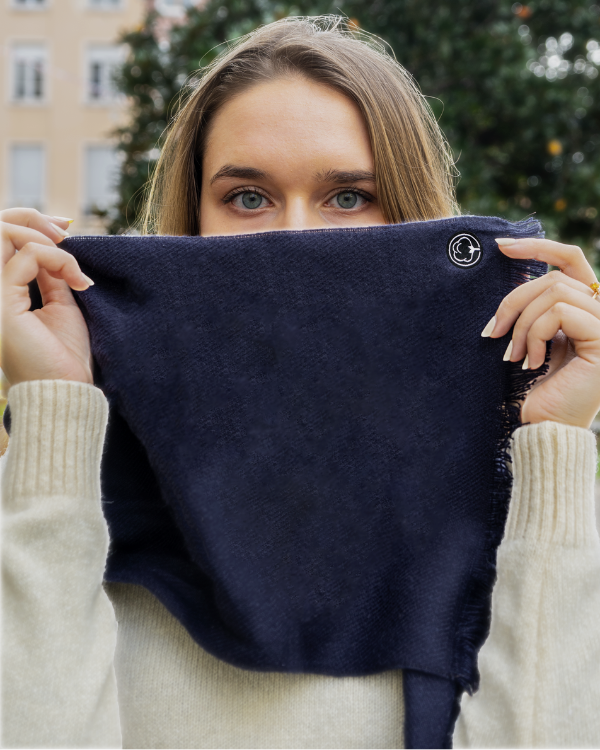 Echarpe Coton vert made in France 3