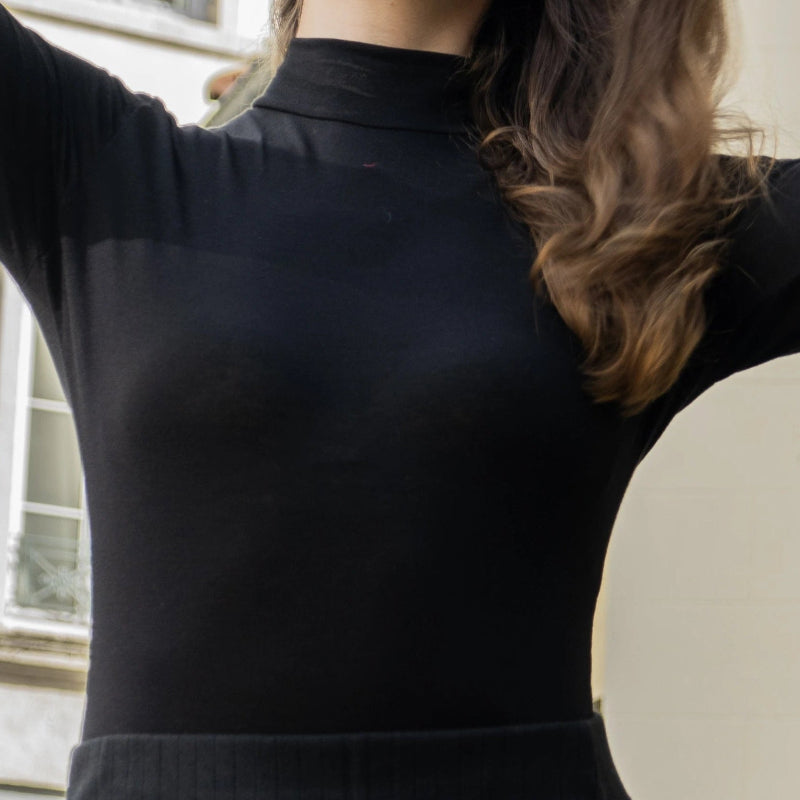 Le body col montant manches longues 5 - Coton vert