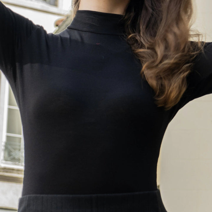 Le body col montant manches longues 5 - Coton vert