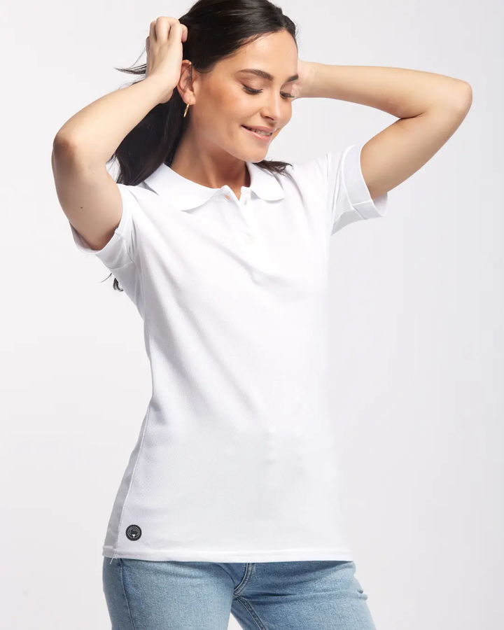 Le polo français femmes en coton bio Coton vert