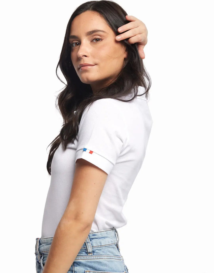 Le polo français femmes en coton bio Coton vert