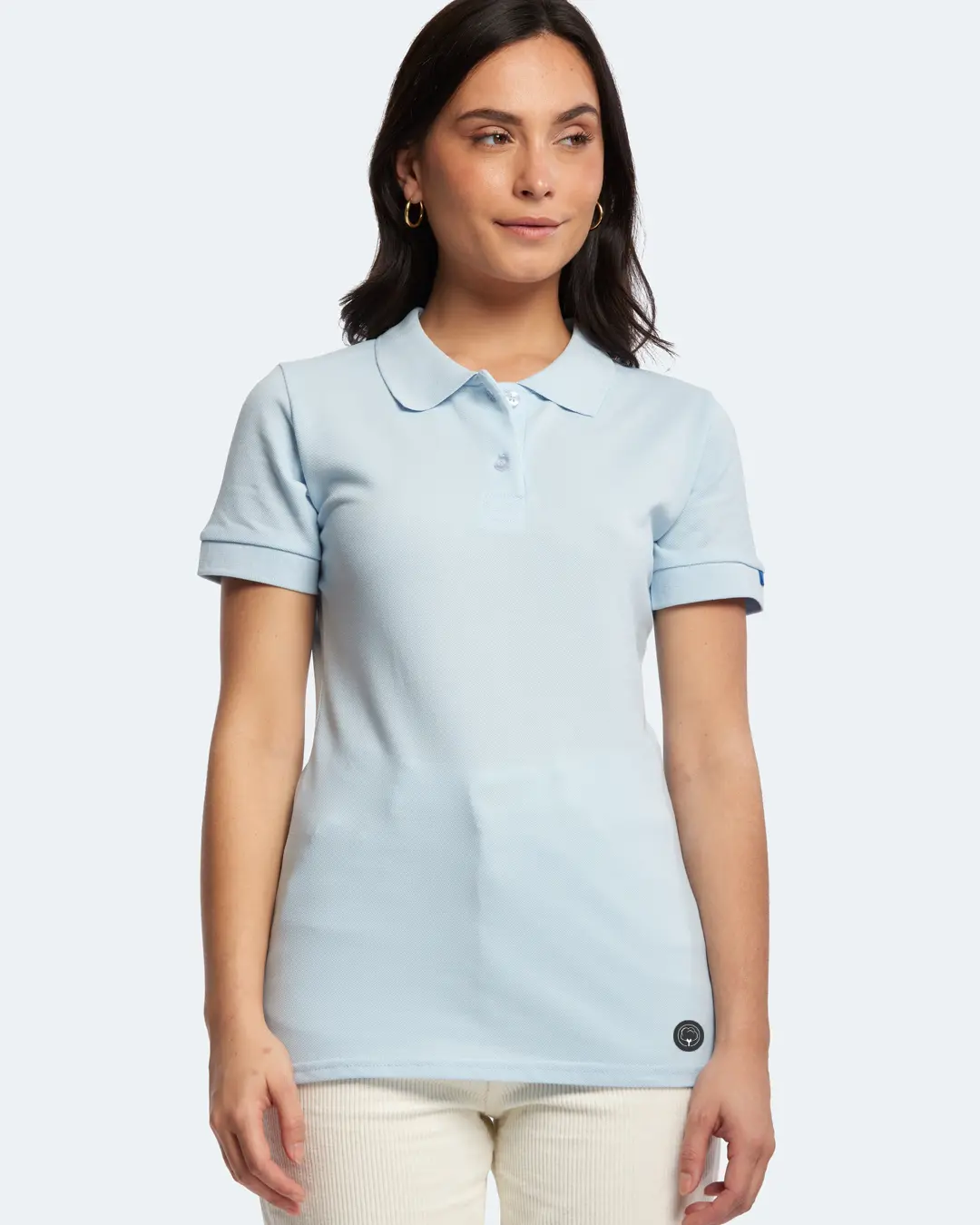 Le polo français femmes en coton bio Coton vert