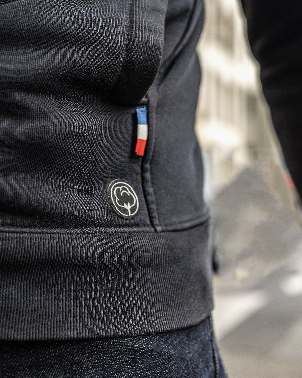 Le teddy français en coton bio marine - Coton vert