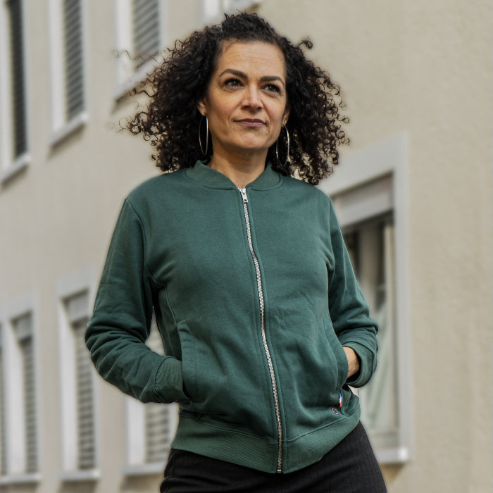 Le teddy français en coton bio vert - Coton vert