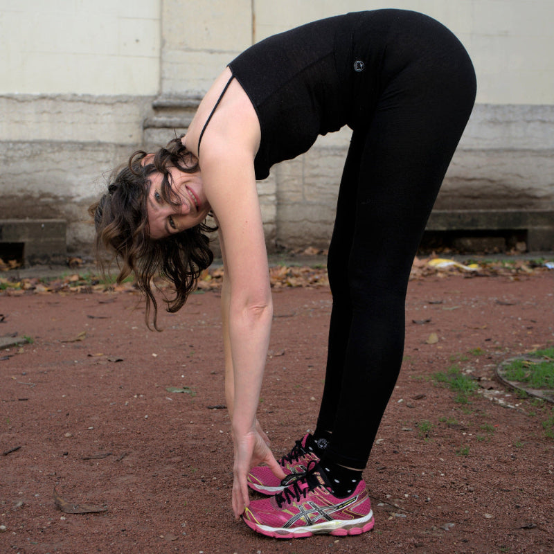 Legging Coton vert noir en coton bio 1