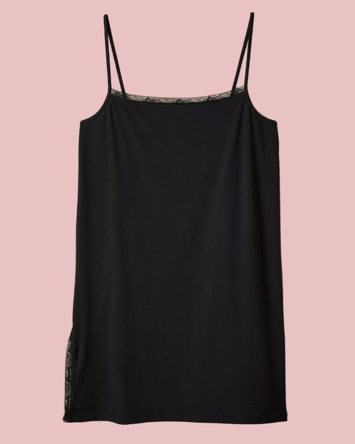 Nuisette noire coton bio en dentelle 2 - Coton vert