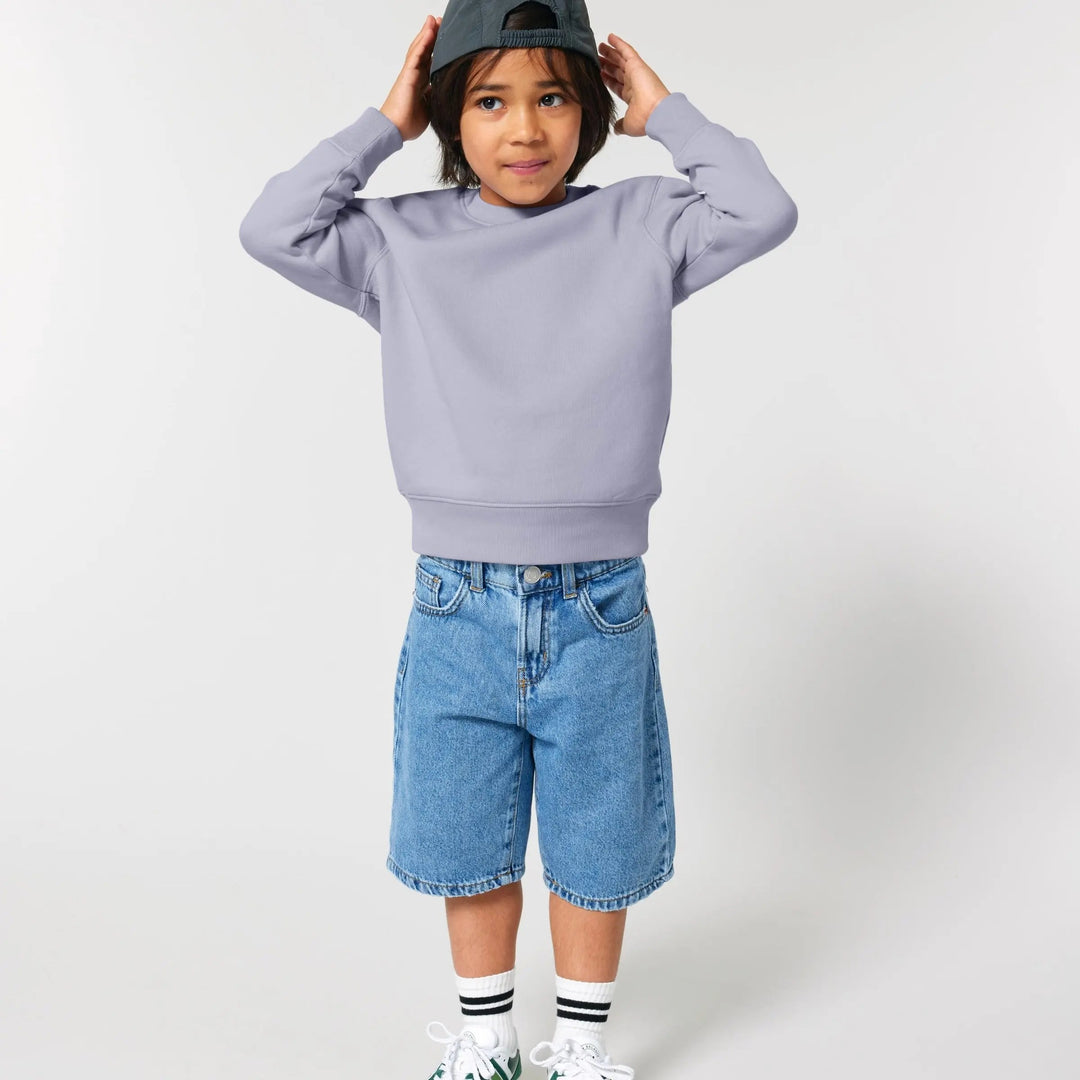 TupTam Sweat Enfant Unisexe Coton Bio – Doux, Respirant, Poignets Élastiques, Couleurs Tendance École & Loisirs