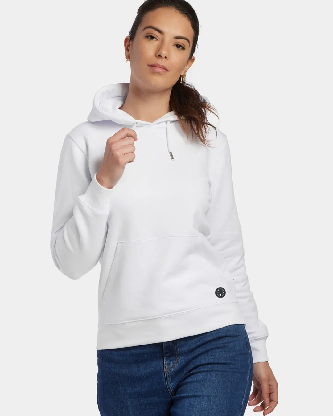 Le sweat capuche français mixte en coton bio Coton vert