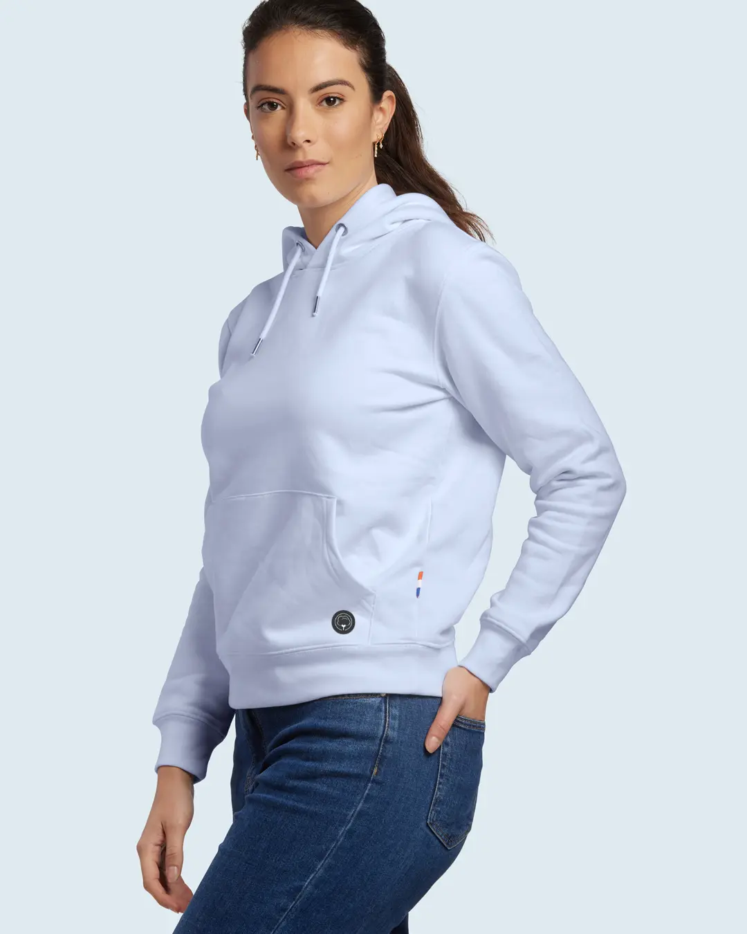 Le sweat capuche français mixte en coton bio Coton vert