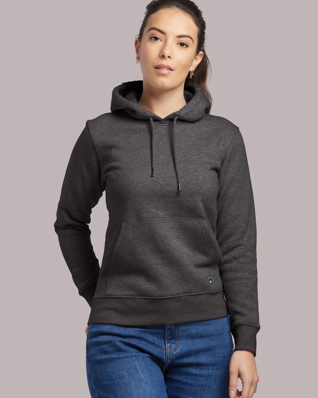 Le sweat capuche français mixte en coton bio Coton vert