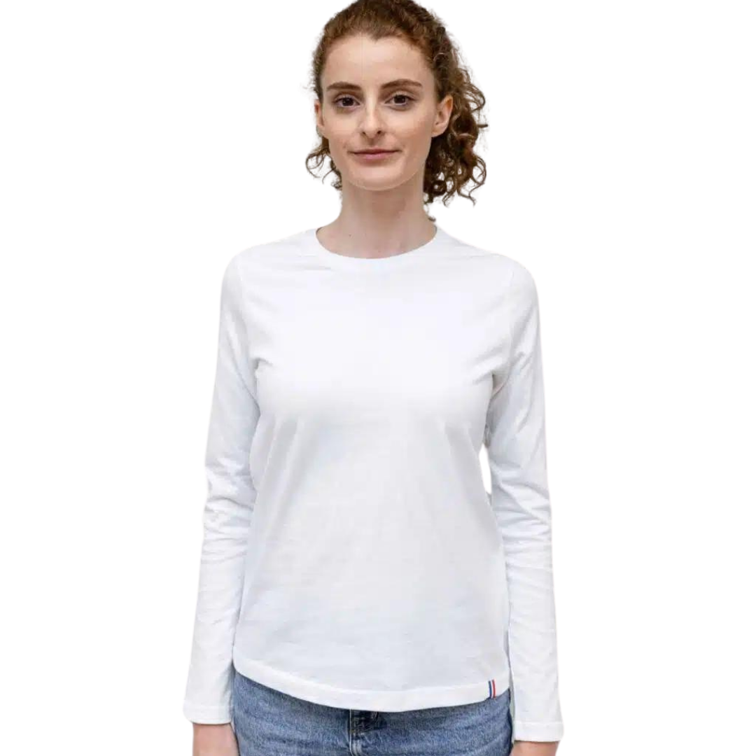 T-shirt manches longues femmes en coton bio - Fabriqué en France