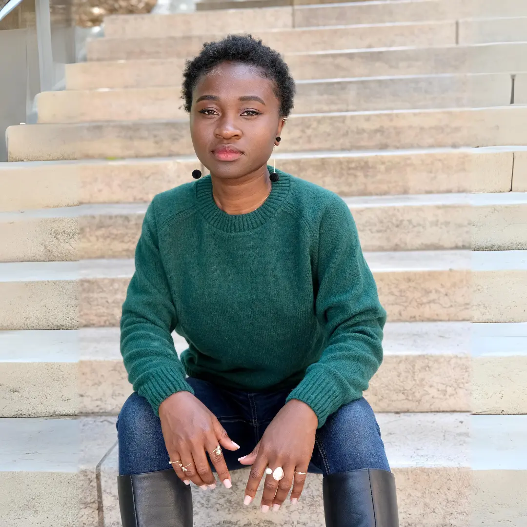 Le pull col rond mixte 100 recycle Fabrique en France Coton vert