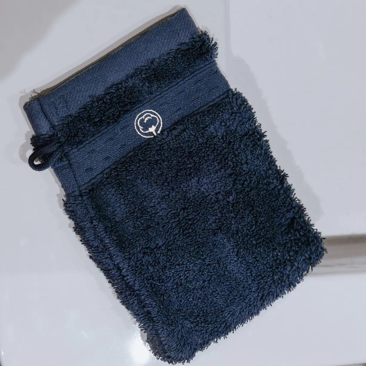 Gant De Toilette En Coton Bio Pour Adulte - Marque Fürnis, Couleur Crème - Lot De 1 - 8