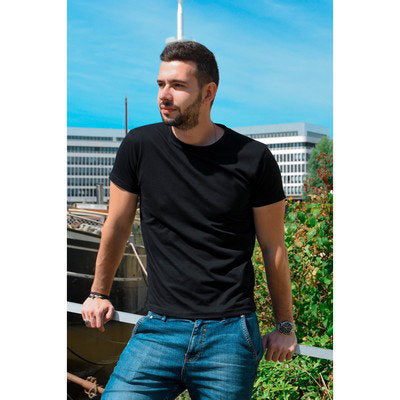 VM ♻ T-shirt Homme noir en coton BIO (vêtements moches)